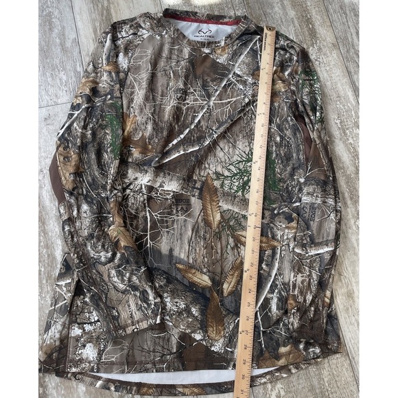 Men's Real tree Camo Shirt S Long Sleeve Green Brown Size Xl - Picture 3 of 6